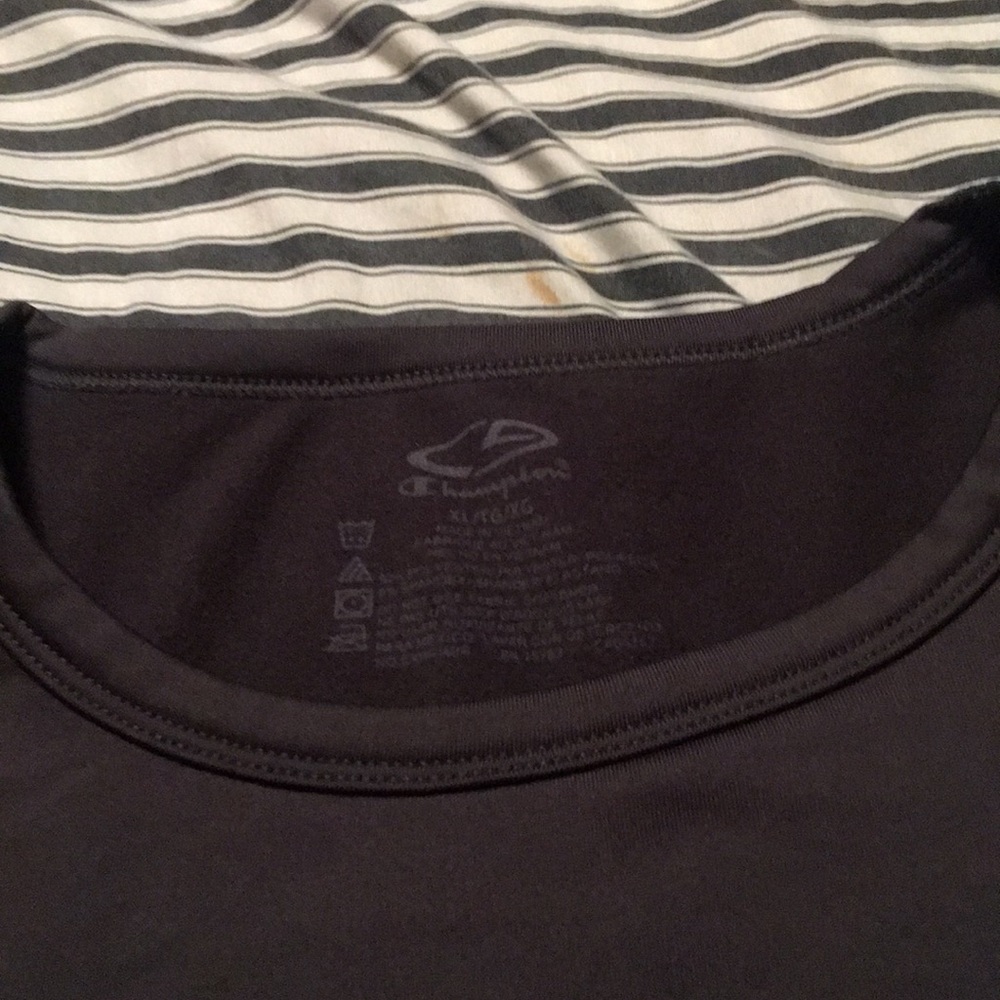 MENS CHAMPION LONG SLEEVE PULLOVER ATHLETIC SHIRT